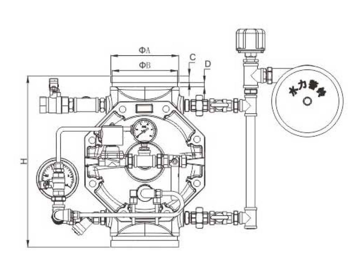 雨淋报警阀（沟槽）(图1)